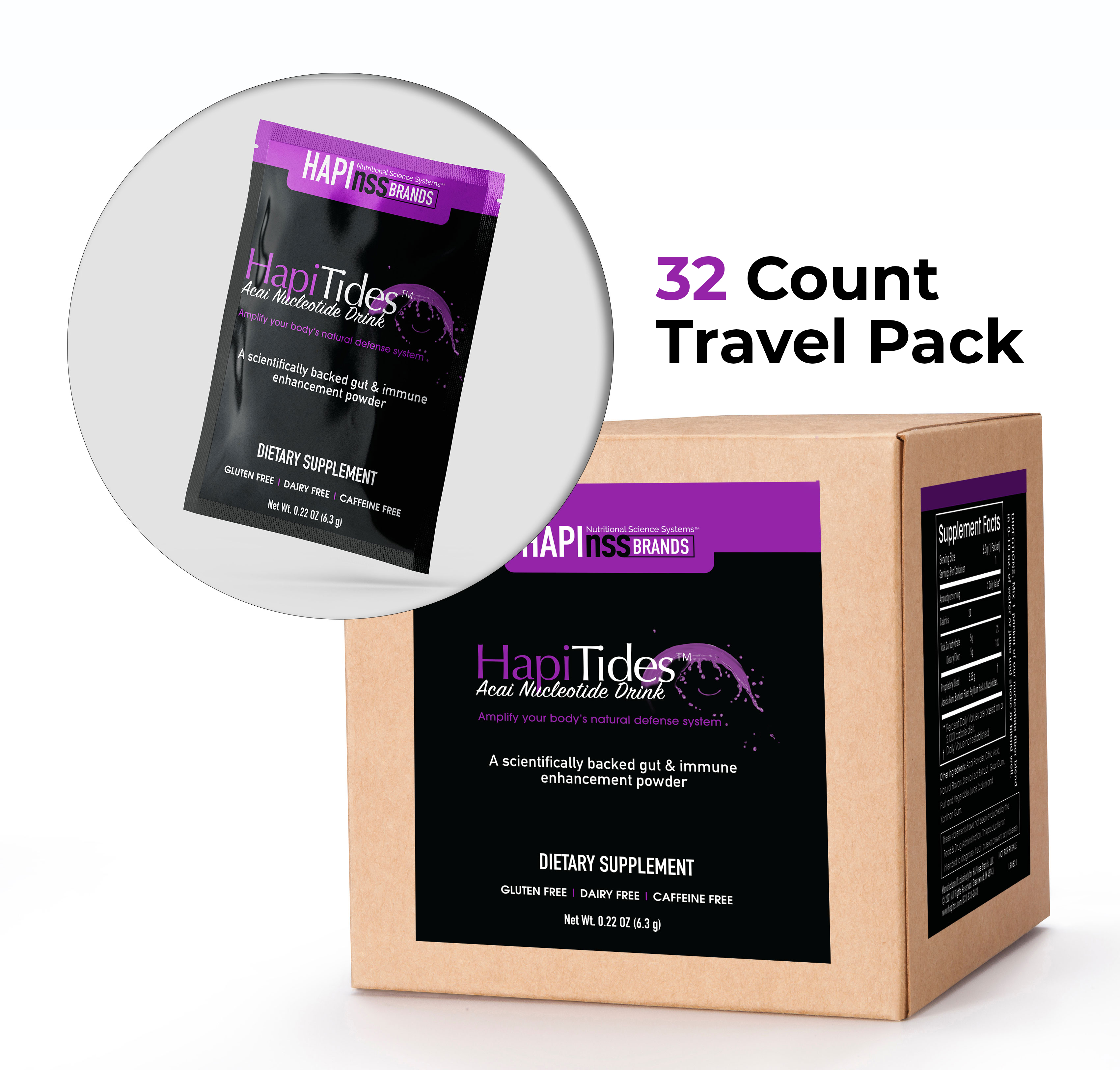 HapiTides® Acai Travel Pack